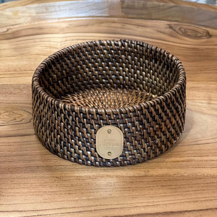 PORTA OBJETOS EM RATTAN NATURAL 6 CM