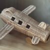 AVIÃO DECORATIVO EM RATTAN