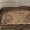 BANDEJA RETANGULAR DE RATTAN HONEY 45X35X6 CM