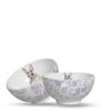 CONJUNTO 6 XÍCARAS PARA CAFÉ COM PIRES DE CERÂMICA LAPIN ROSA SCALLA