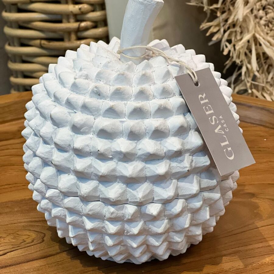 DURIAN DECORATIVO EM MADEIRA 28 CM