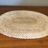 JOGO AMERICANO OVAL EM RATTAN WHITE WASHED 40X30CM