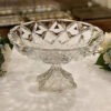 CENTRO DE MESA DECORATIVO COM PE DE CRISTAL DELI DIAMOND 33X20CM