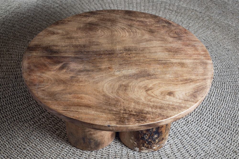 MESA DE CENTRO EM MADEIRA 40X80 CM